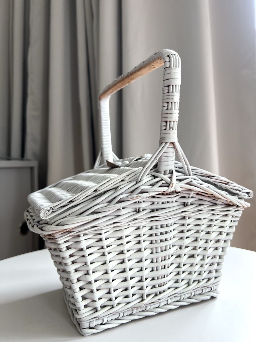 Altro per la casa: Vintage-Picknickkorb - Weiss gestrichen – Usato da Uerikon venduto da Saffagirl 3