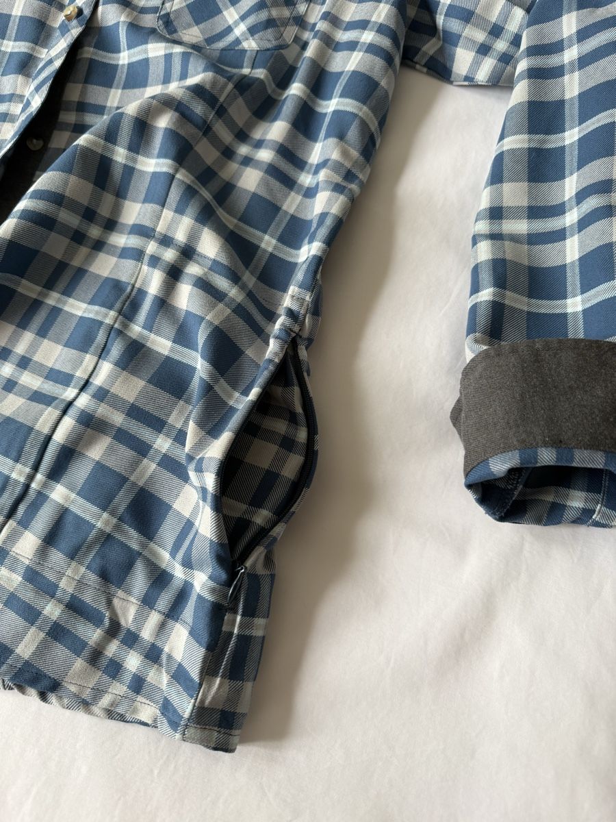 CMP Camicette: CMP Outdoorbluse langarm, blau/grau kariert – Nuovo (secondo la descrizione) da St. Gallen venduto da Hubita 3