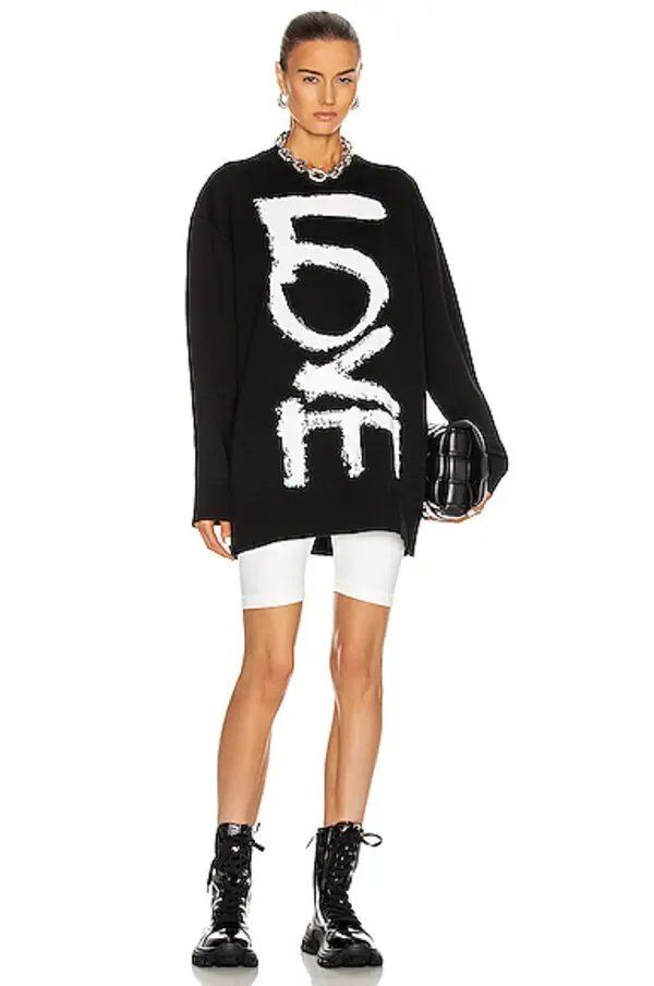 Burberry Maglioni & Felpe: Burberry Locklyn LOVE Oversize-Pullover aus 100 % Wolle – Usato da Bern venduto da n9j_ptl6 1