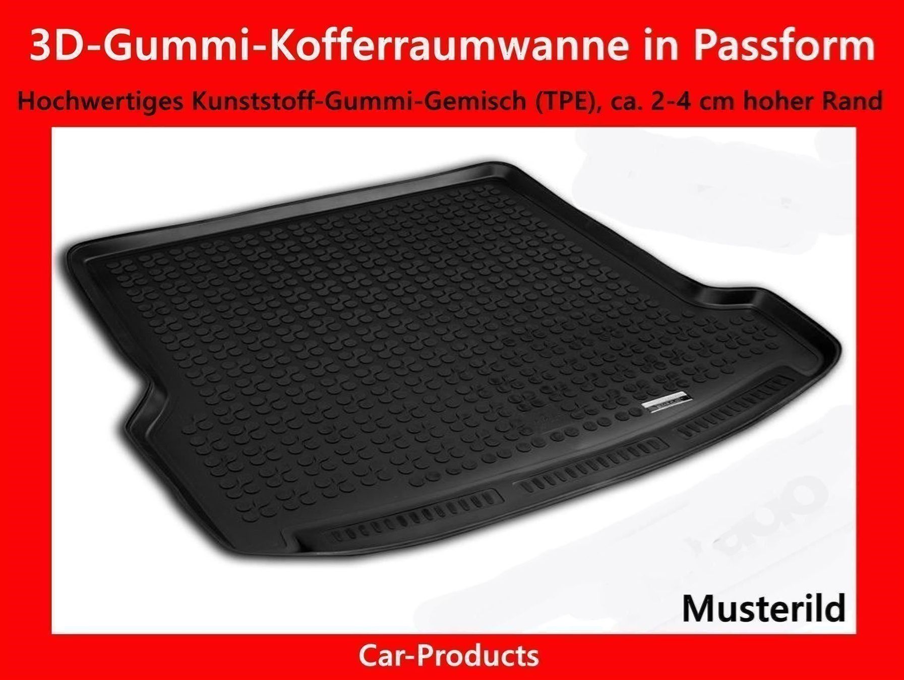 Audi Teppiche / Matten: 3D-Gummi-Set 5-teilig Audi A4 Avant 15- – Neu und originalverpackt aus Rielasingen-Worblingen von Autogummimatten 2