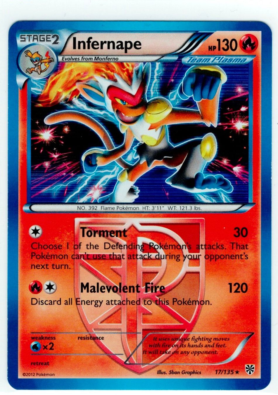 Pokémon Carte collezionabili: Infernape Holo 17 – Usato da Zürich venduto da PACE79