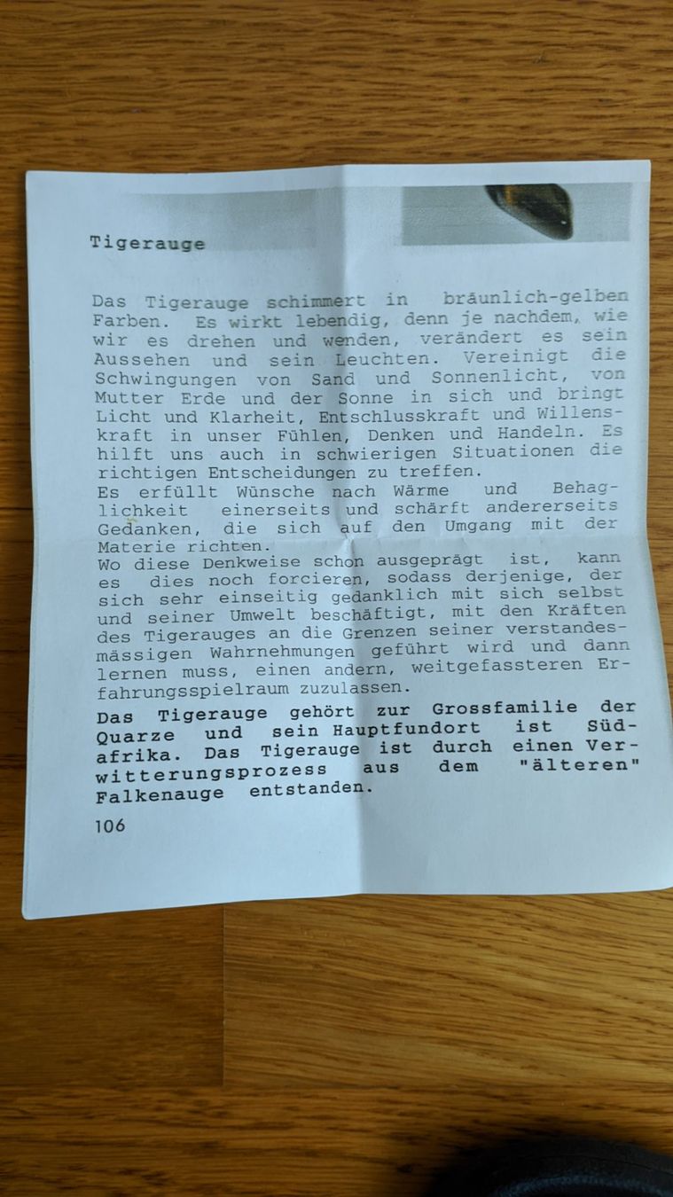 Minerali & Pietre curative: Tiegerauge gross – Nuovo (secondo la descrizione) da Ballwil venduto da bom_ar 3