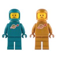 idea227 & idea230 Classic Space Turquise & Gold LEGO (NEU)