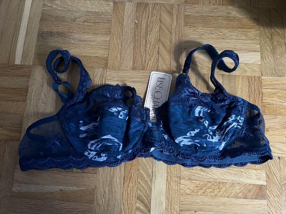 Soutien-Gorge Lise Charmel Bandeau 90C Noir - Bretelles Amovibles - Neuf Sans Étiquettes