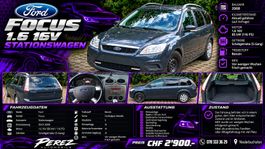 Ford Focus 1.6 16V Kombi | 2008 | Frisch ab MFK | CHF 2'900.