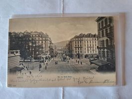 Ancienne CP de Genève  - Rue du Mont Blanc 1904
