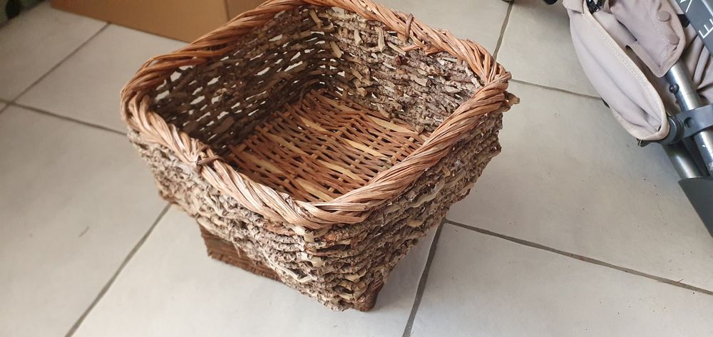 CESTINO INTRECCIATO SIMULATO Vassoi Di Frutta Cesto Vimini Rattan