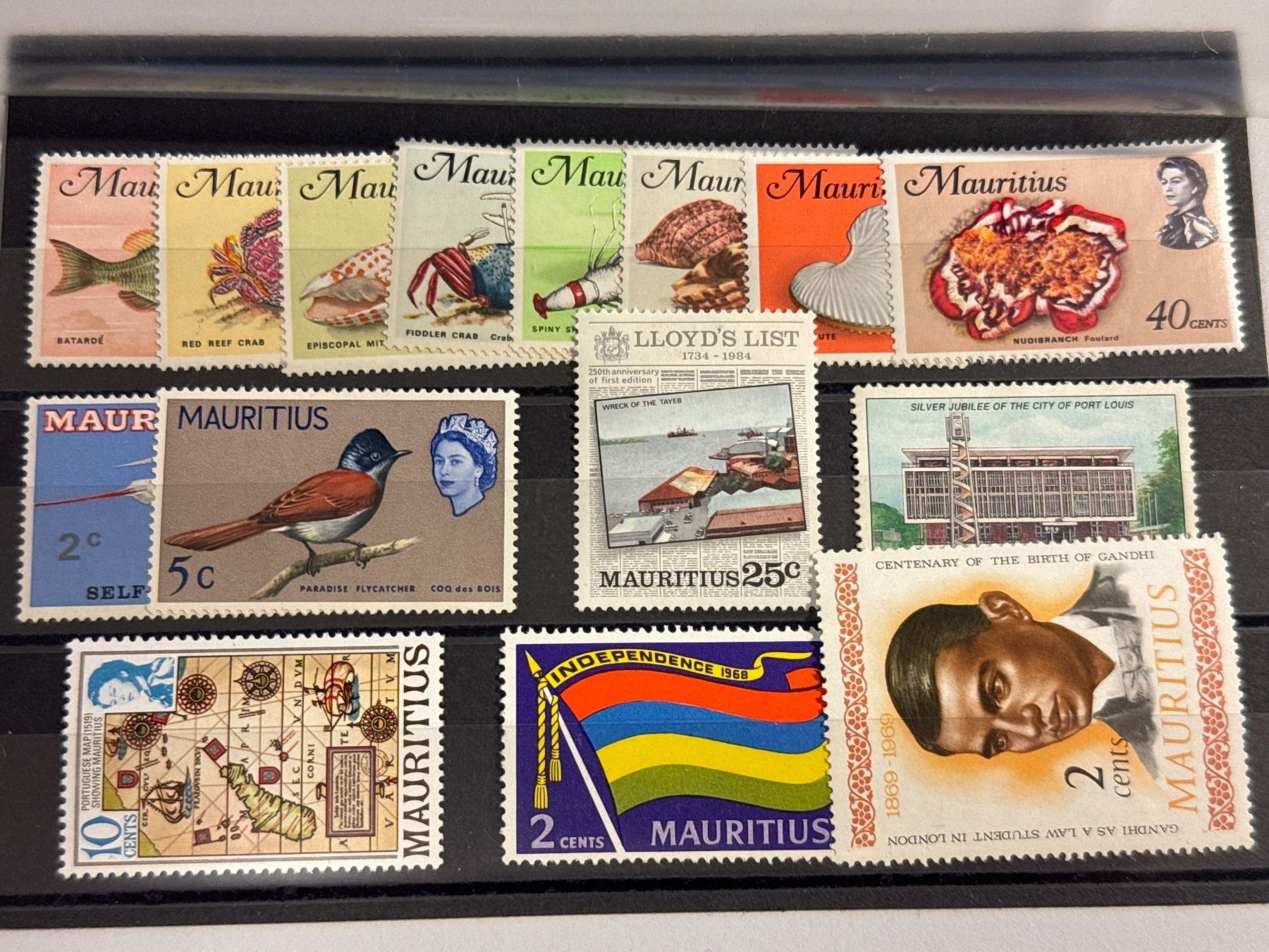 Tutti i francobolli: Mauritius Lot, postfrisch – Usato da Küssnacht am Rigi venduto da POSTOMASTER