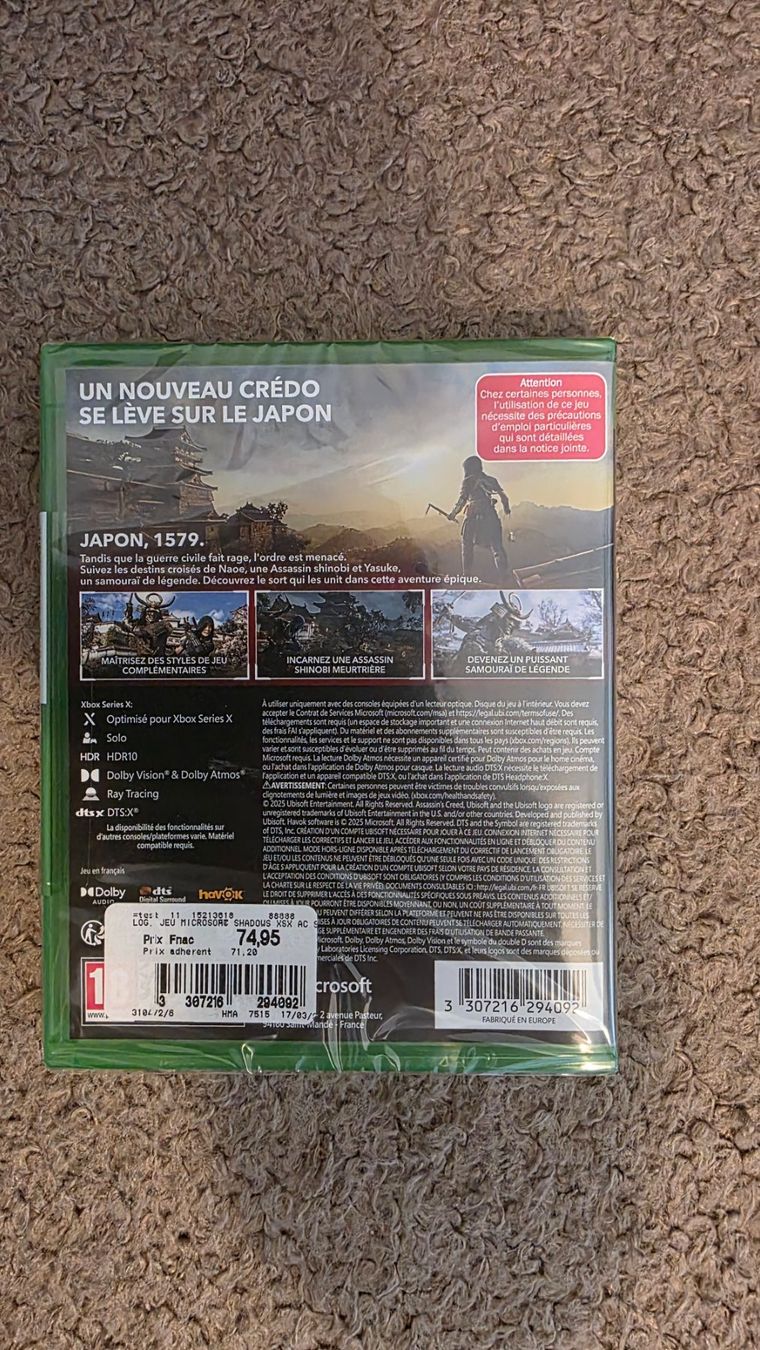 Giochi: Assassin's Creed Shadows Xbox Series X neu – Nuovo e nell'imballaggio originale da Biel/Bienne venduto da ale_9r8v 1