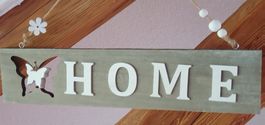 Türschild HOME aus Holz Shabby Chic