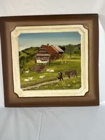 Altes Schweizer Bauernhaus Bild, Schaf, Kuh, Hund 🖼️🇨🇭59