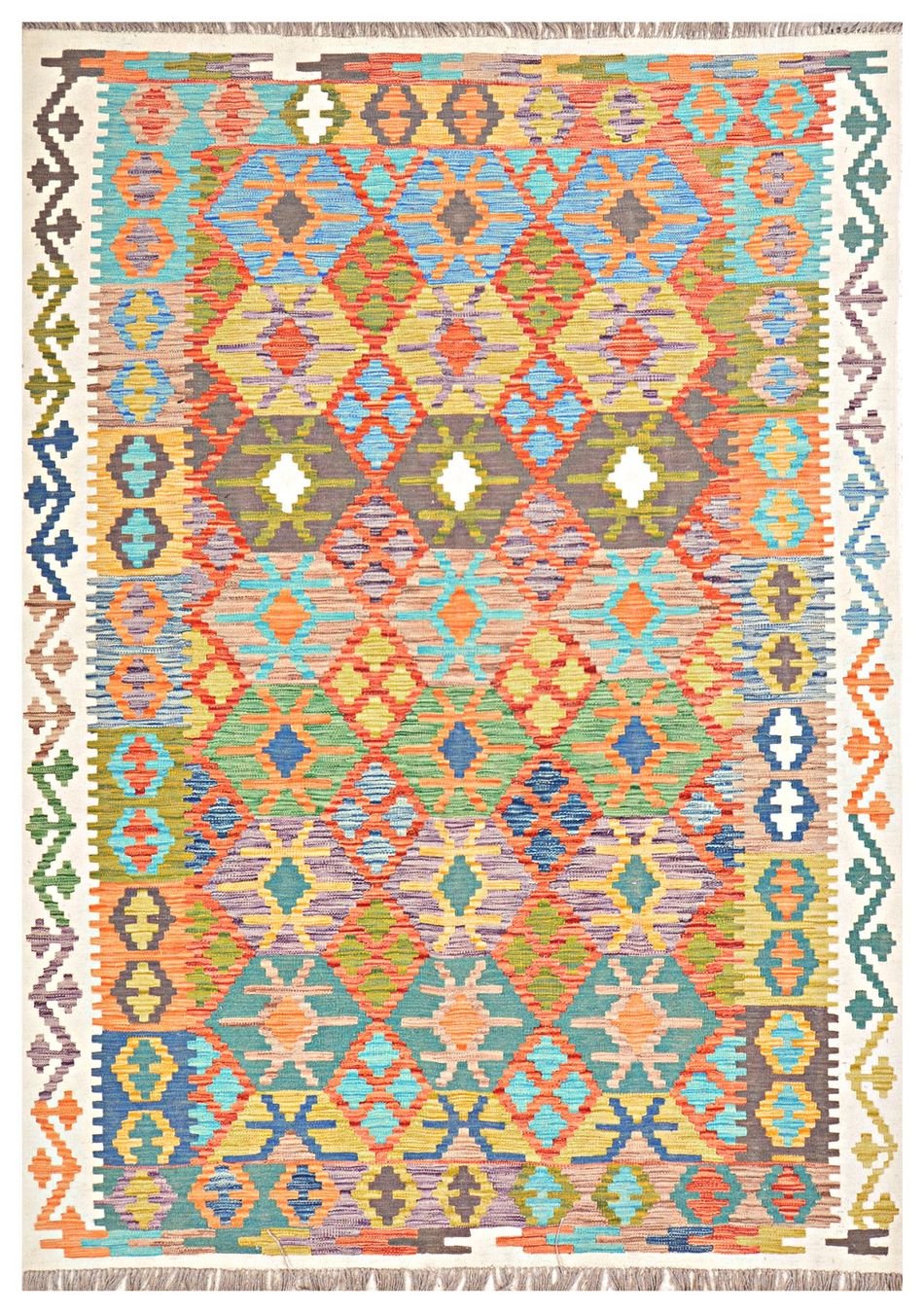 Kelim Tappeti: Oriente Kelim Teppich 170x240 Cm – Nuovo e nell'imballaggio originale da Lahore venduto da Fairways79 2