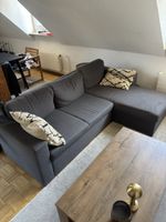 Ecksofa dunkelgrau - ausziehbar