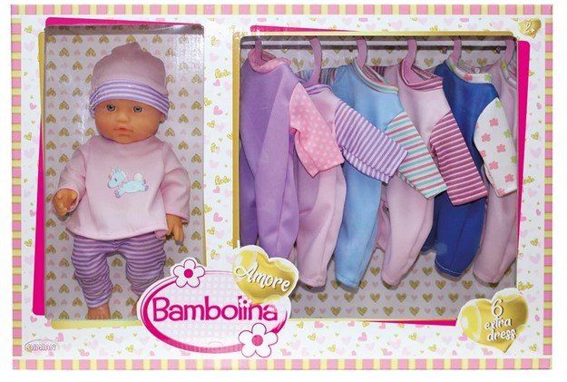 Bambole: Puppe 30 cm plus 6 Kleider – Nuovo e nell'imballaggio originale da Oensingen venduto da Liquidations-Shop