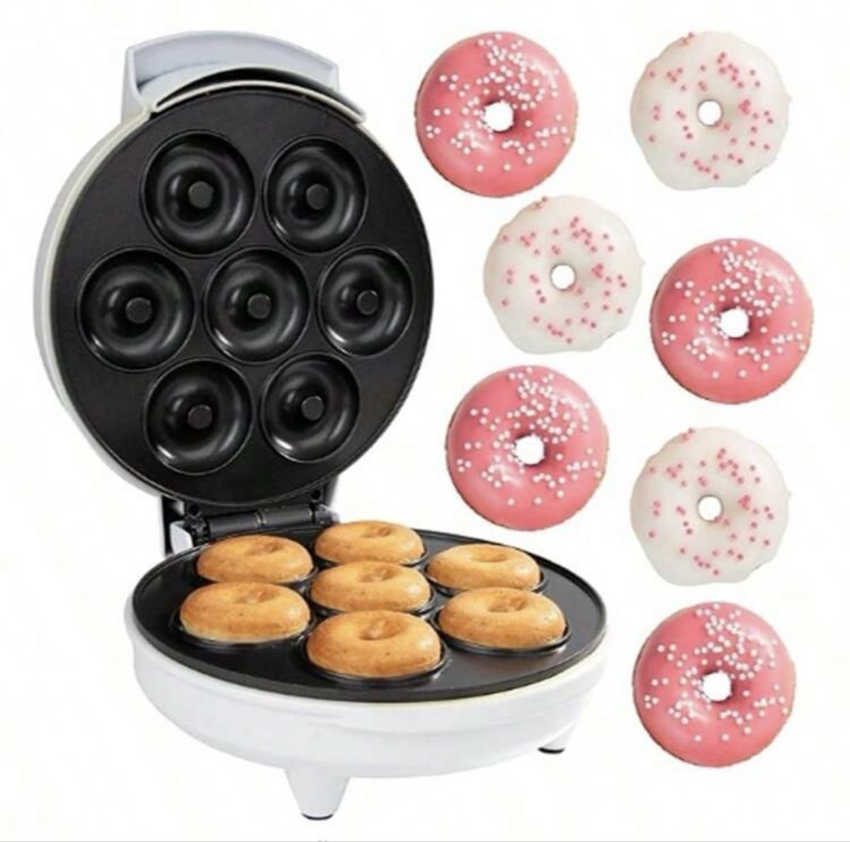Elettrodomestici da cucina: Mini Donut Maker, neu, für 7 Donuts auf einmal! – Nuovo e nell'imballaggio originale da Emmenbrücke venduto da engueteDeal