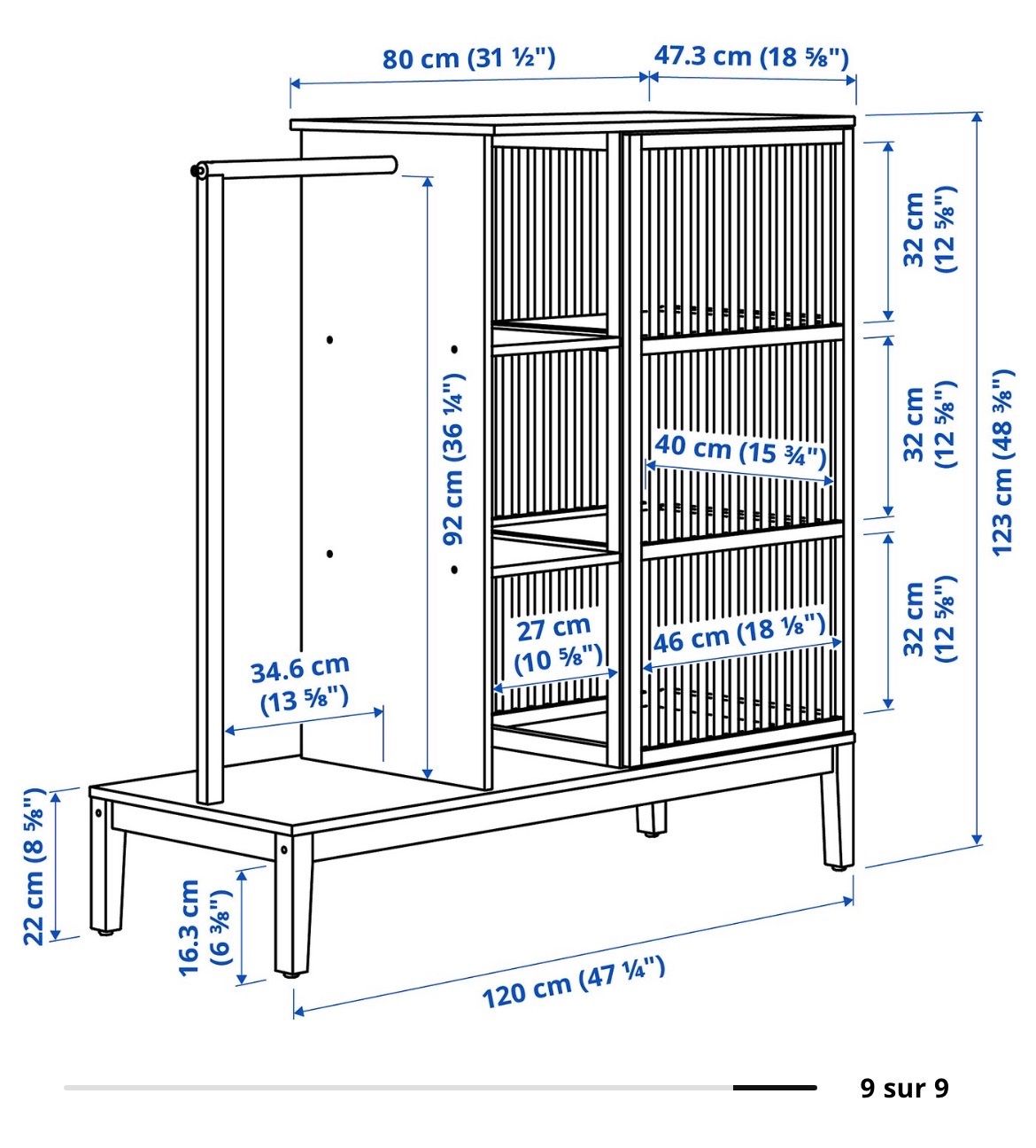 Ikea Armadi: Armoire ouverte NORDKISA – Nuovo (secondo la descrizione) da Genève venduto da ram_k79g 3
