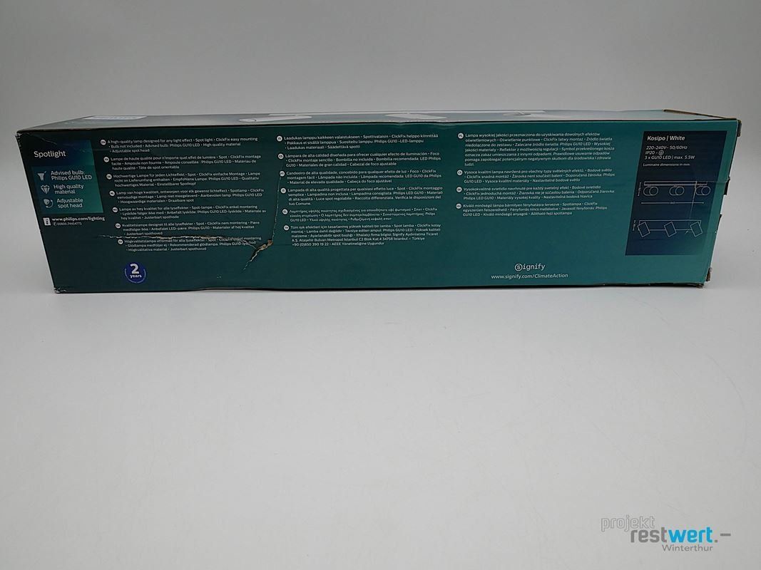 Philips Lampadari & plafoniere: PHILIPS Spotlight Kosipo ClickFix, 3er- Fassung – Nuovo (secondo la descrizione) da Winterthur venduto da Restwert_Winterthur 5