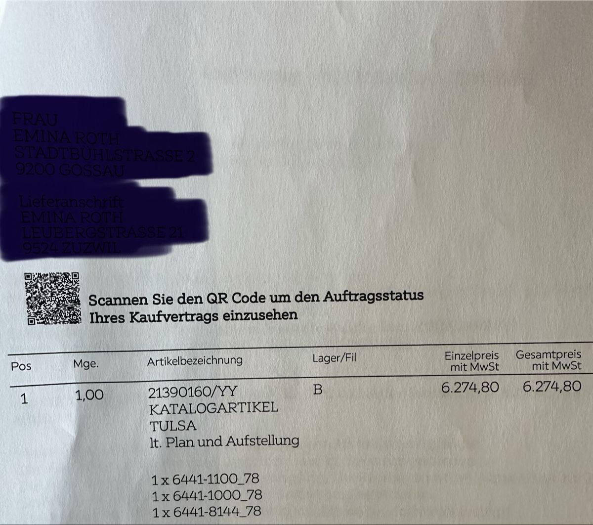 Sofas: Sofa aus Stoff mit Rückenneigungsfunktion – Gebraucht aus Zuzwil SG von Emina_Roth 6