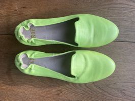 Damen Leder Ballerinas, Gr 37; sommerlich bequem, vielseitig
