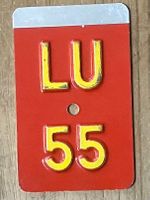 LU 55 - VELONUMMER - FAHRRADSCHILD - PLAQUE DE VELO - LU 55