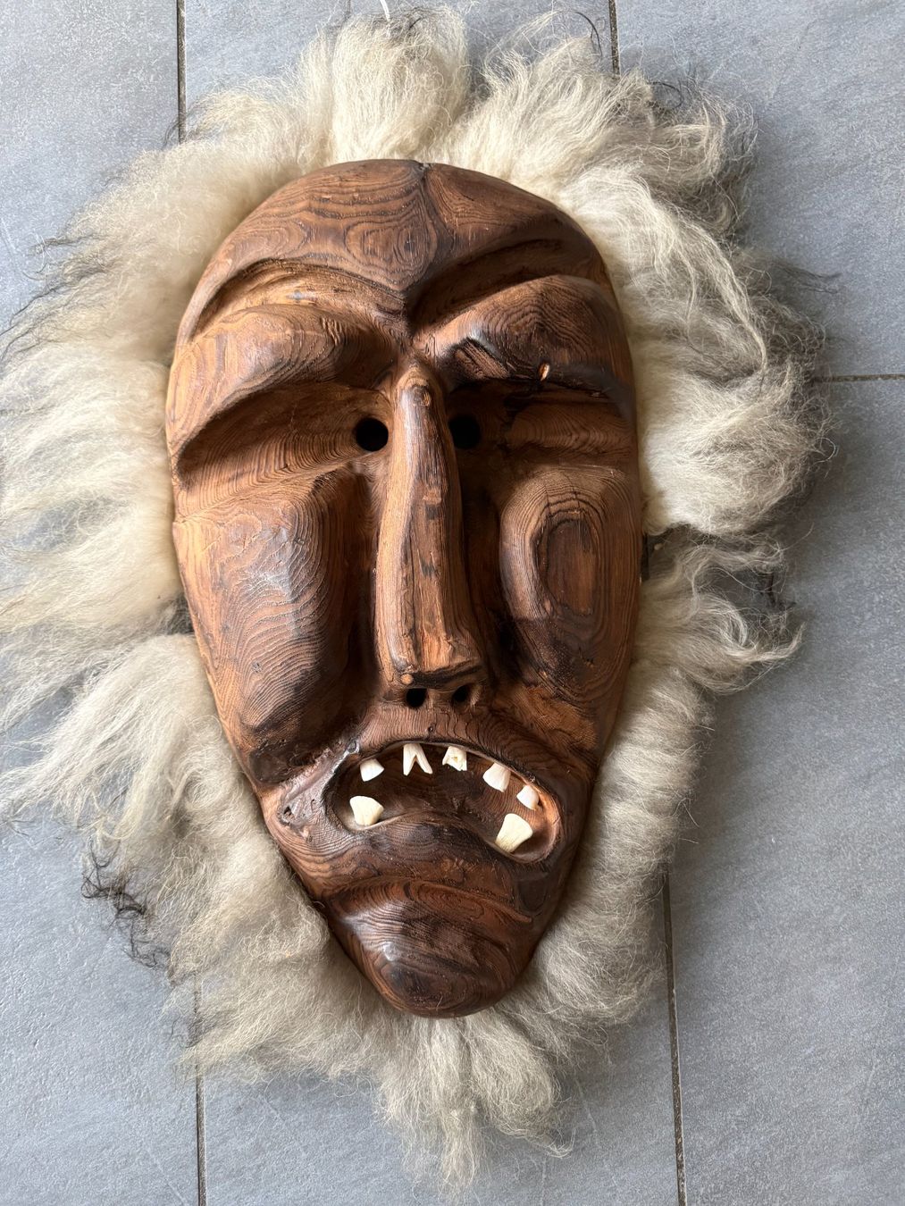 Masken: Grosse   Holzmaske   Tschäggättä    Maske – Gebraucht aus Subingen von ArtBead 2