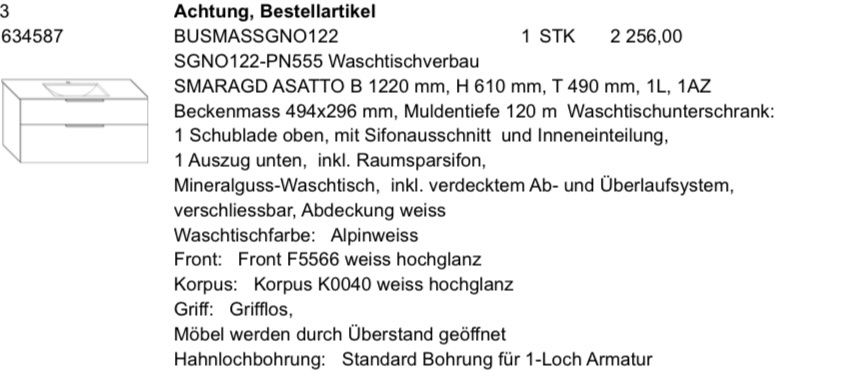 Mobili per bagno: Burgbad Waschtischunterschrank – Nuovo (secondo la descrizione) da Landschlacht venduto da Magathinho 4