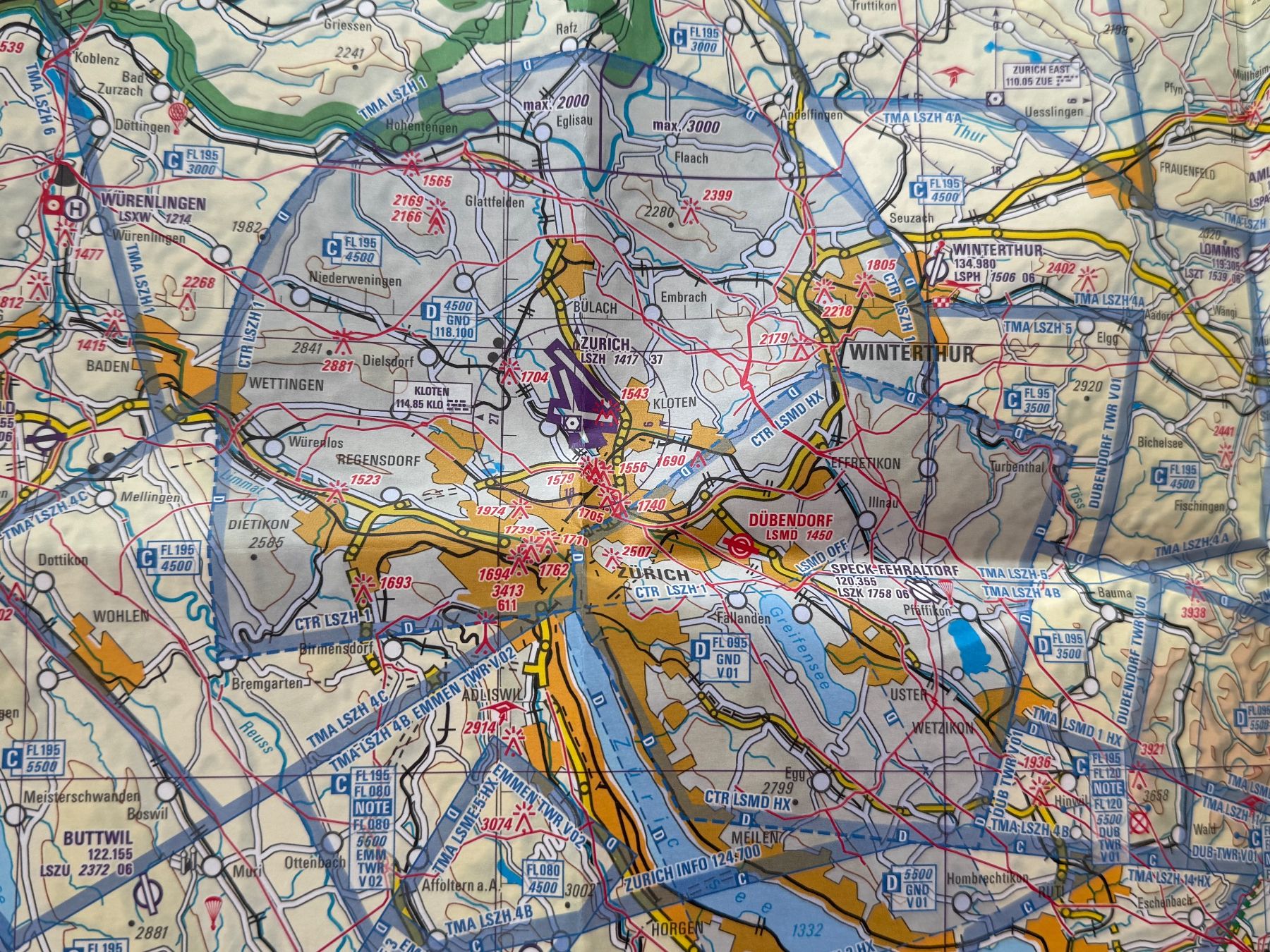 Libri: Swiss MIL Pilots Chart - Schweizer Luftwaffe – Usato da Brütten venduto da Hst1 3