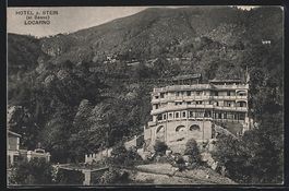 AK Locarno, Hotel z. Stein, 1910