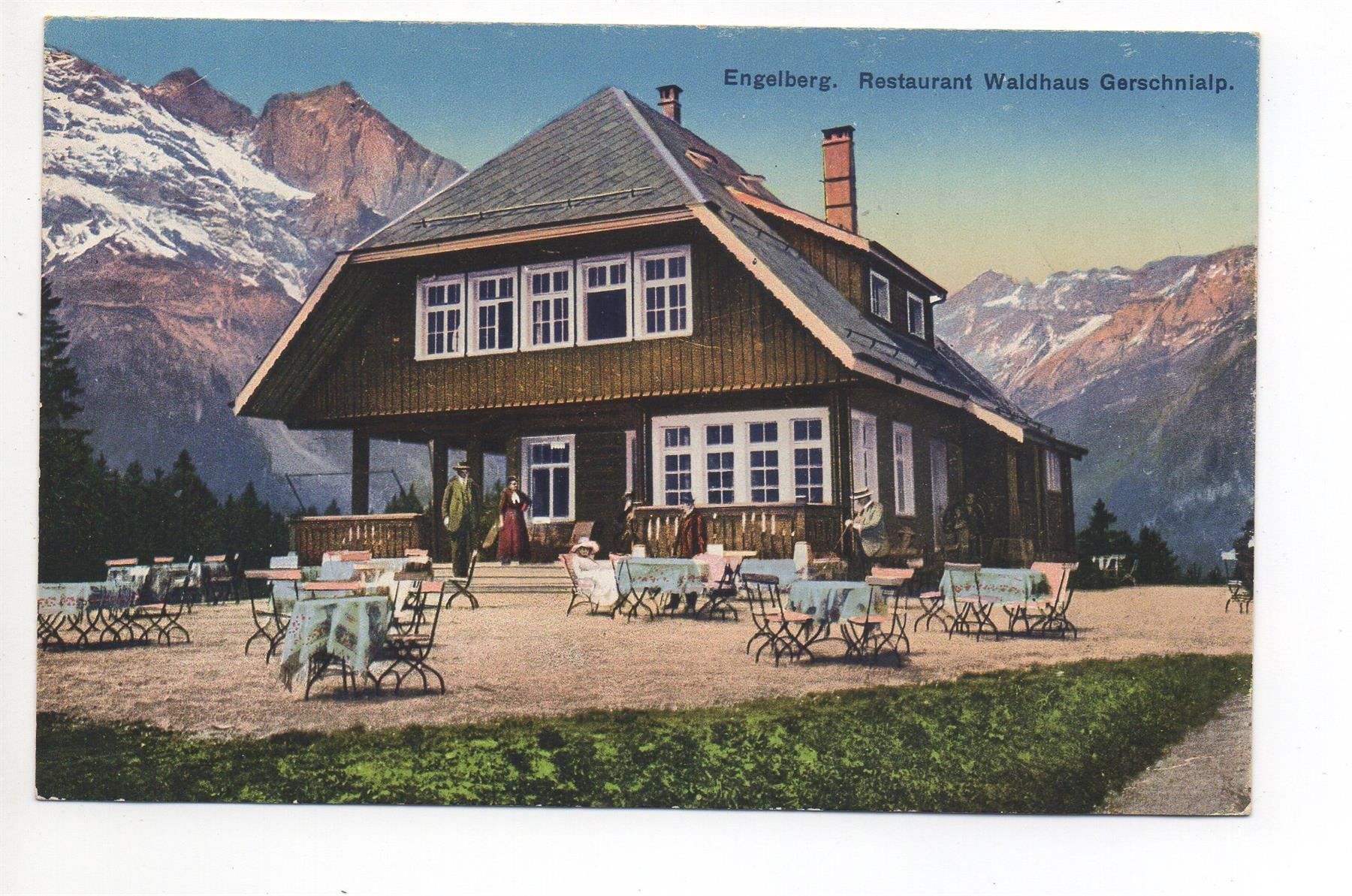 Cartoline postali: ENGELBERG Resaurant Waldhaus Gerschnialp – Nuovo (secondo la descrizione) da Jona venduto da philajona