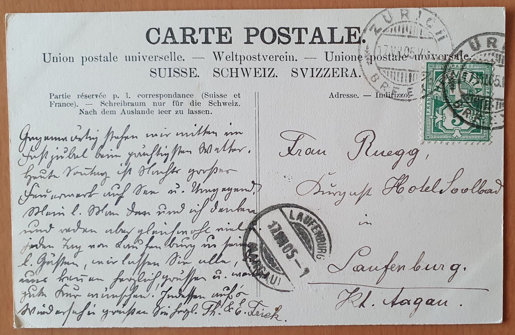 Cartes postales: Zürich  - Eidg. Sängerfest 1905 – D'occasion à Kreuzlingen par Rschweiz1 1