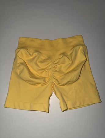 Shorts yellow seamless scrunch butt new S