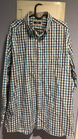 Herren Hemd Walbusch Karomuster Grösse 45/46 Comfort Fit