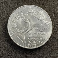 10 Mark Silber Deutschland 1972 München 15.5gr