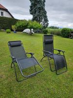 2 chaises relax longues pliantes noires pour jardin été