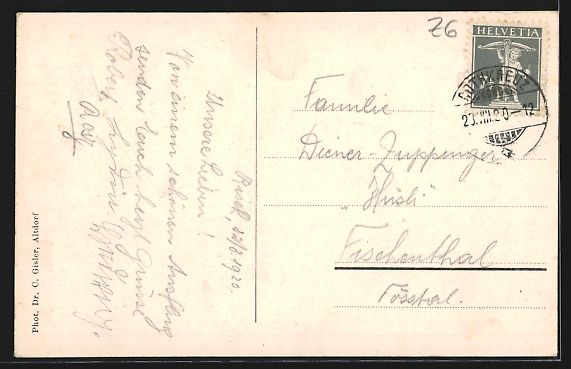 Cartoline postali: Risch am Zugersee, Teilansicht mit Rigi  – Usato da Berlin venduto da bartko-reher 1