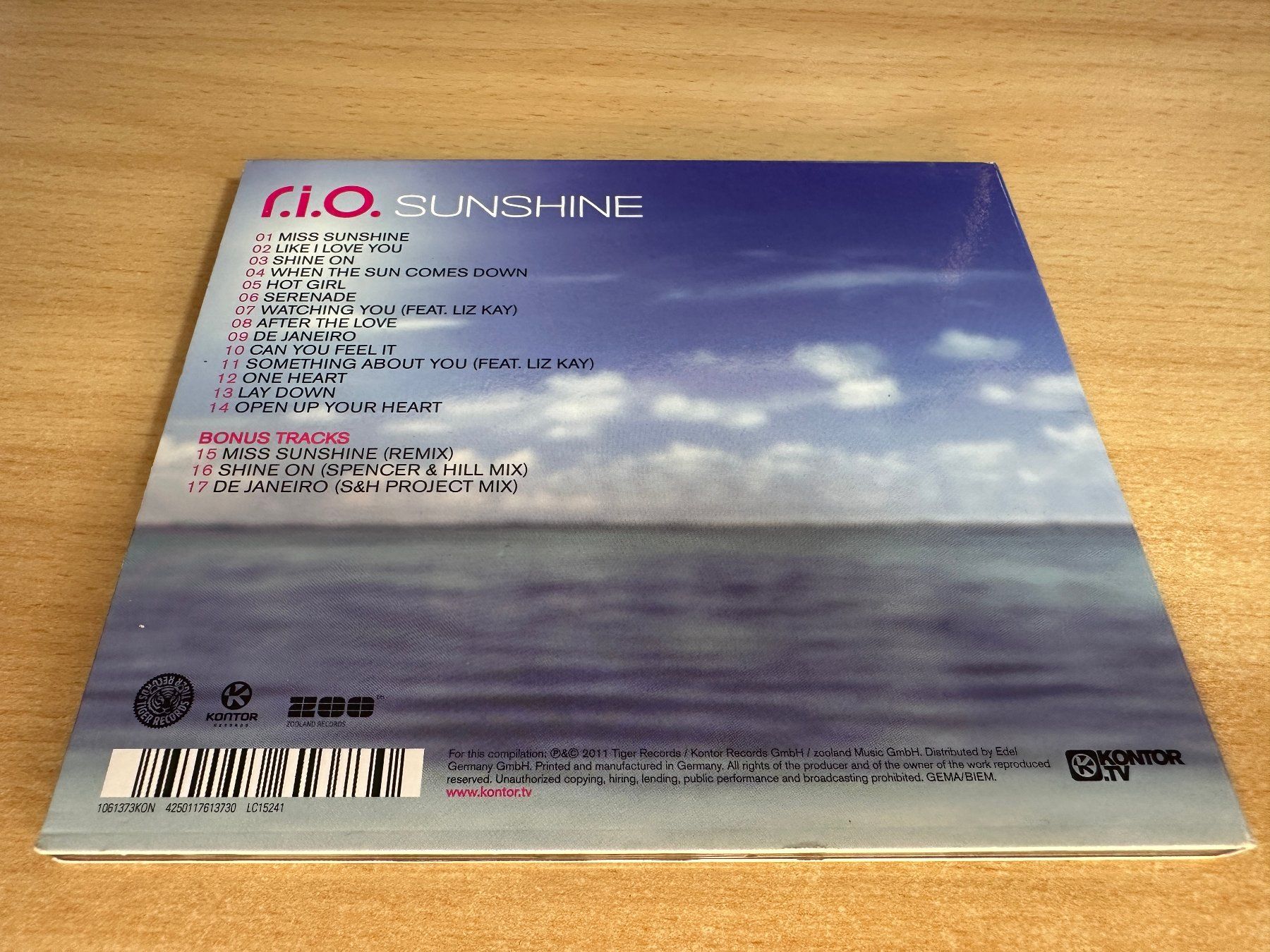 CD: R.I.O. – Sunshine – Usato da Rikon im Tösstal venduto da Alpenmutz 1
