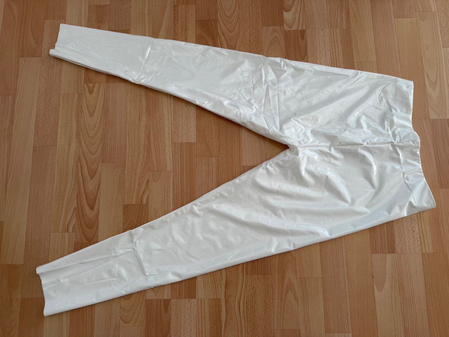 Leggings: Vinyl Lack Leggings Weiss – Nuovo e nell'imballaggio originale da Uetendorf venduto da Stoun 6