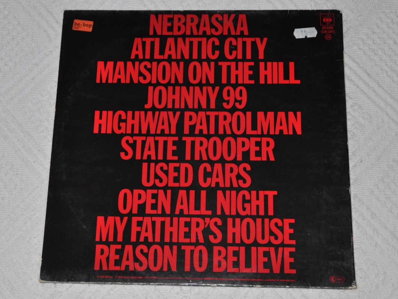 Schallplatten: LP Bruce Springsteen - Nebraska – Gebraucht aus Boll von Theodora15 1