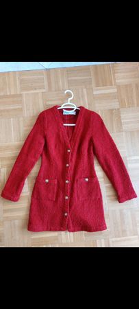 Robe rouge tweed Zara