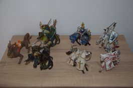 RAR Set Schleich & Papo 13x Figuren: Ritter, Pferde, Drachen