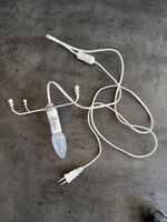 Lichterkette weiss mit 4 Birnen und Schalter guter Zustand