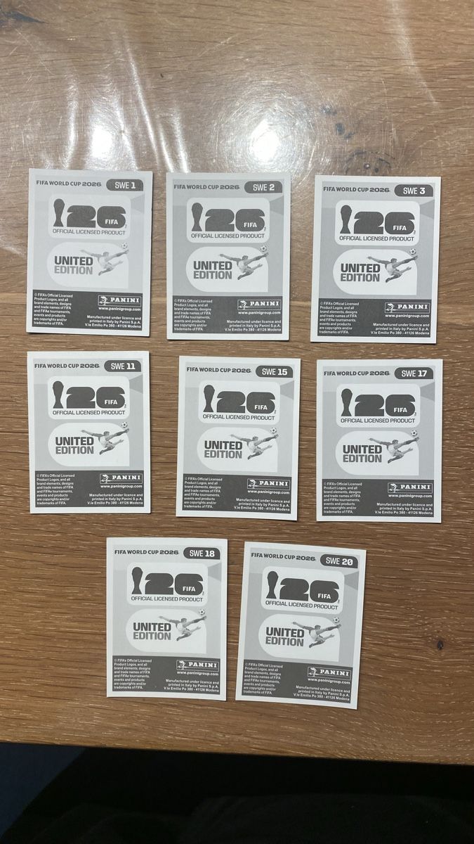 Panini Carte collezionabili: Panini Stickers - SWE - 8 Stickers – Nuovo (secondo la descrizione) da Adliswil venduto da didoli 1
