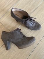 Leder Schuhe Unisa 38,5(39) Chelsea Budapester Plateau