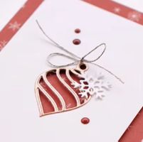 Stanzschablone Nr. 959, Weihnachtsschmuck (Sizzix geeignet)