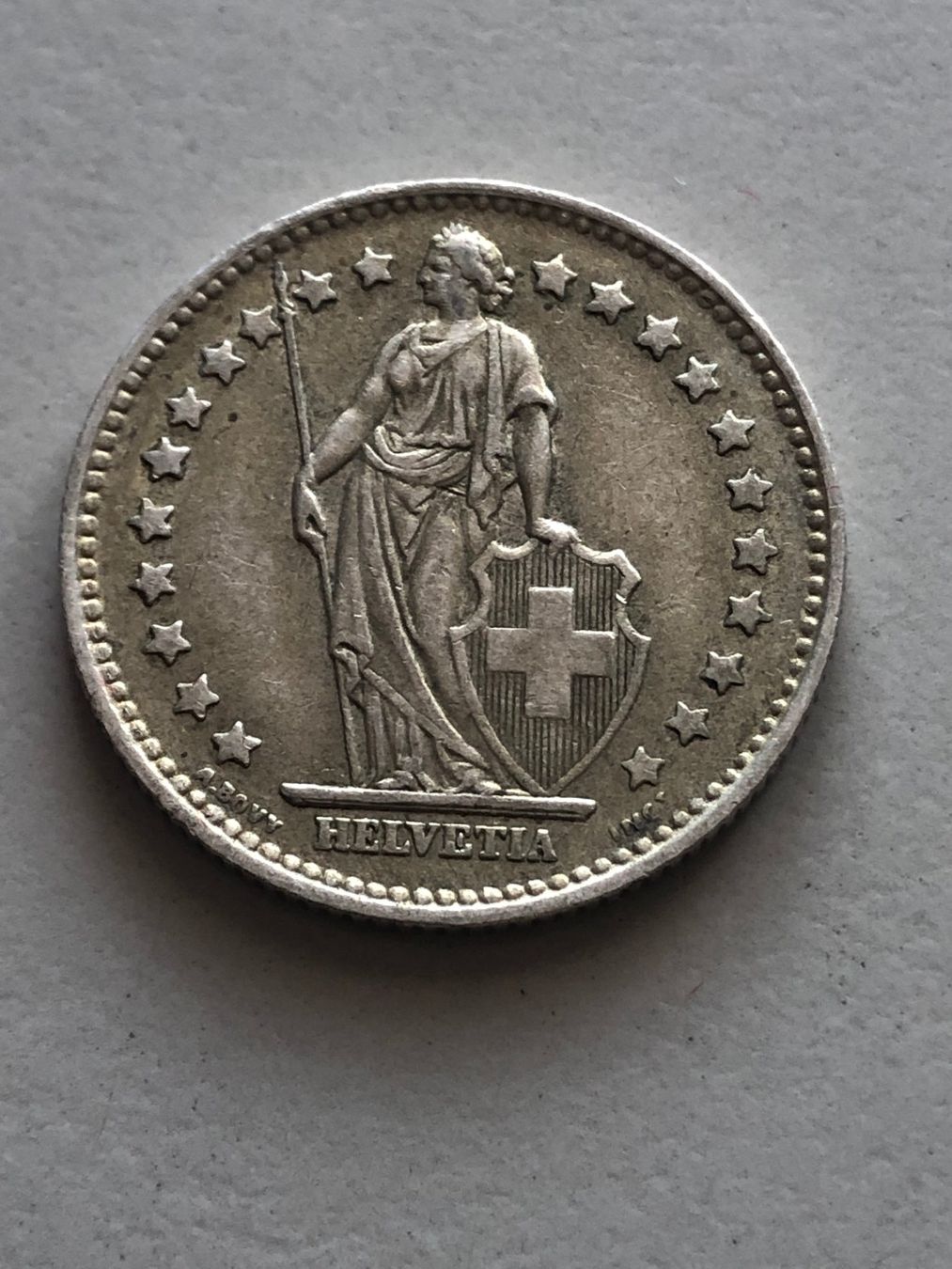 Alle Münzen: 1 Fr. 1958 – Gebraucht aus Schötz von Odpa 1