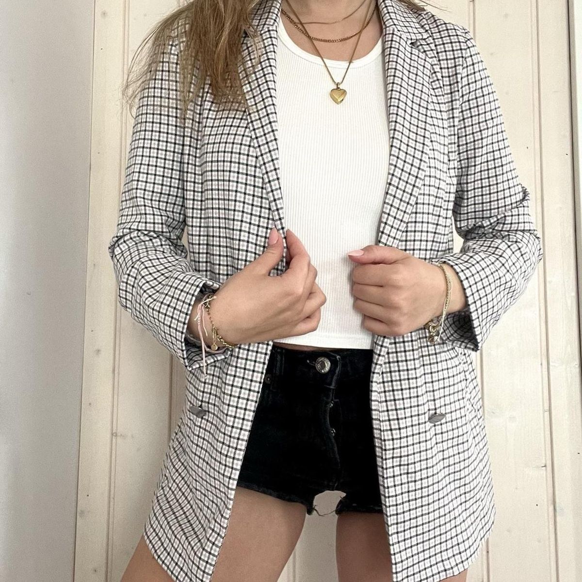 Pull&Bear Giacche: Pull&Bear Blazer, Gr. S, kariert schwarz/weiss, top Zustand – Usato da Weiningen TG venduto da nadjabrunner30 2