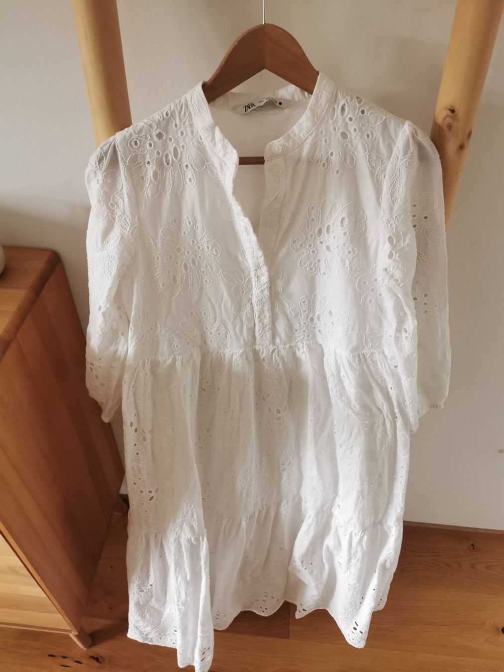 Zara Kleider: Maxikleid Baumwolle Lochstickerei S – Gebraucht aus Magden von 7Sibylle