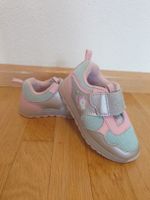 Kinderschuhe Einhorn mit Blink-Licht pink blau, Grösse 23