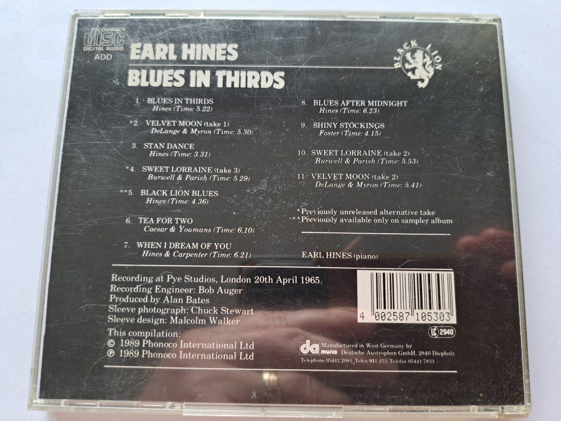 CD: Cd Earl Hines - Blues in Thirds  – Usato da Pully venduto da bro_n52j 1