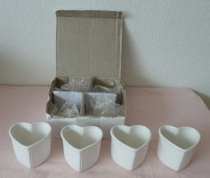 Floralp Ramekin Herzform Set mit 4Stk. Neu